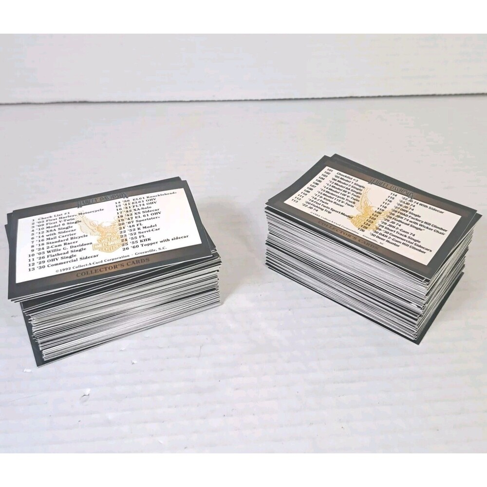 Harley Davidson 1992 Collectors Cards Set 1-200 Missing Card 181 Vtg Motorcycle